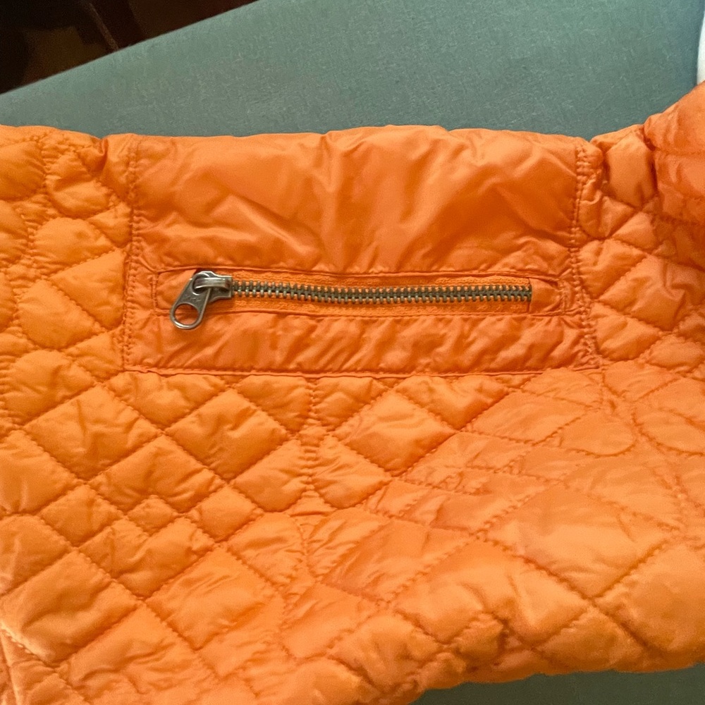 Vintage THE NORTH FACE tangerine ๐ colored cropped jacket. Purchased in 1989 - Picture 11 of 11